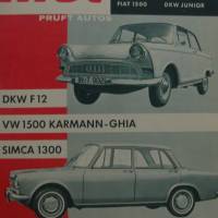mot prüft Autos - Nr. 5  Mai 1963 -  DKW F 12  -  VW Karmann-Ghia  - Simca 1300 Bild 1