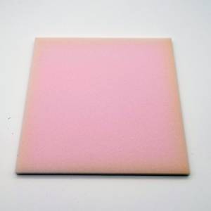 Schaumstoff Stück 22 x 21,5 x1 cm helles Rosé Reste Bild 1