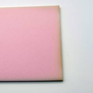 Schaumstoff Stück 22 x 21,5 x1 cm helles Rosé Reste Bild 2