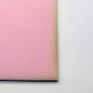 Schaumstoff Stück 22 x 21,5 x1 cm helles Rosé Reste Bild 3