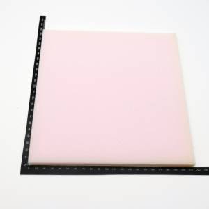 Schaumstoff Stück 22 x 21,5 x1 cm helles Rosé Reste Bild 5