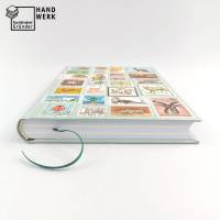 Notizbuch, Briefmarken, Tiere, Upcycling, DIN A5, 300 Seiten Bild 5