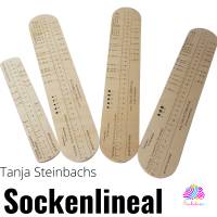 Sockenlineal von Tanja Steinbach, für 6fach oder 8fach  Sockenwolle Bild 1