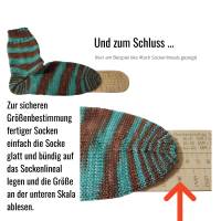 Sockenlineal von Tanja Steinbach, für 6fach oder 8fach  Sockenwolle Bild 8