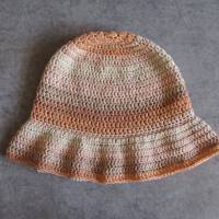 Sommer-Hut aus tollem seidig schimmerndem Garn, Häkelhut Bild 4