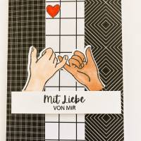 Freundschaft Liebeskarte Muttertag Grußkarte Handarbeit Stampin’Up Bild 2