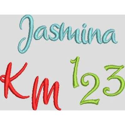 Stickdatei Schrift " Kinderschrift " ca. 50mm Set 592 Schönschrift Maschinenstickerei