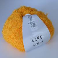 Fransengarn-sonnengelb-Lang Yarns-Volo-Baumwolle + Polyamid-Strickgarn-Häkelgarn-Handarbeiten-DIY-Material Bild 1