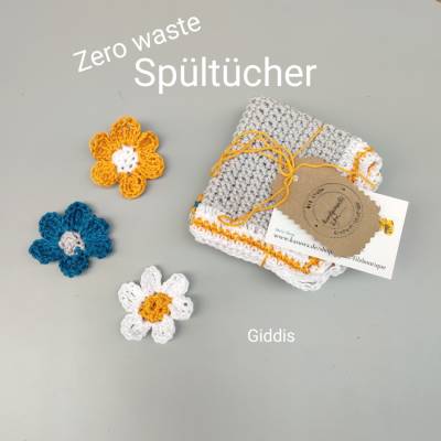 Zero waste Spültücher gehäkelt, 2er-Set