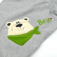 Personalisierte Babydecke Eisbär Teddy mit Wunschnamen - Kuscheldecke mit Namen Schmusedecke Bild 1