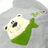 Personalisierte Babydecke Eisbär Teddy mit Wunschnamen - Kuscheldecke mit Namen Schmusedecke Bild 5