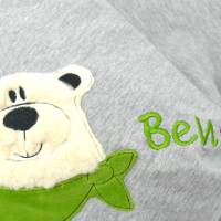 Personalisierte Babydecke Eisbär Teddy mit Wunschnamen - Kuscheldecke mit Namen Schmusedecke Bild 6