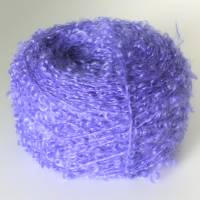 Mohair Boucle Garn-lavendel-lila-Mohair Merino Nylon-Handarbeiten-Wolle-DIY Bild 2