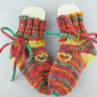 Babysocken handgestrickt, Sohlenlänge ca. 10 cm, Socken für Babys Bild 1