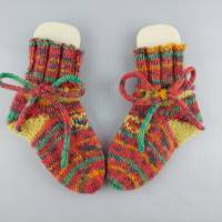 Babysocken handgestrickt, Sohlenlänge ca. 10 cm, Socken für Babys Bild 2