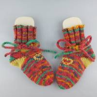 Babysocken handgestrickt, Sohlenlänge ca. 10 cm, Socken für Babys Bild 3