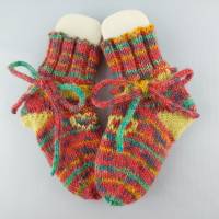 Babysocken handgestrickt, Sohlenlänge ca. 10 cm, Socken für Babys Bild 5