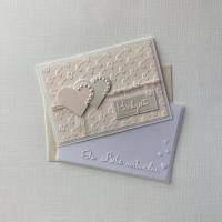 Hochzeit, Glückwunschkarte zur Hochzeit, Hochzeitskarte rosa Perlmuttpapier A6 Bild 2