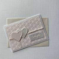 Hochzeit, Glückwunschkarte zur Hochzeit, Hochzeitskarte rosa Perlmuttpapier A6 Bild 6