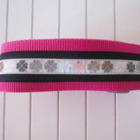 Koffergurt - Kofferband - Kleeblatt - schwarz pink Bild 4
