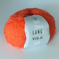 Lang Yarns-Volo-Fransengarn-orange-Baumwolle+Polyamid-Strickgarn-Häkelgarn-Handarbeiten-DIY-Material Bild 1