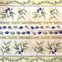 Serviette / Motivservietten Olive (58)   -1 einzelne Serviette Bild 1