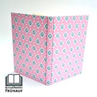 Rezeptbuch Kochbuch zum selberschreiben mit Register rosa Blumen mint Bild 1