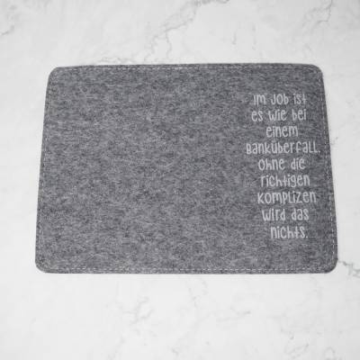 Mauspad mit Spruch