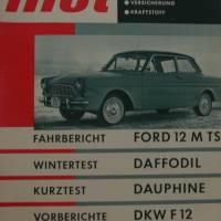 mot prüft Autos - Nr. 2  Februar  1963 -   Ford 12 M TS  - Daffodil  -  Dauphine Bild 1