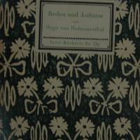 Insel- Bücherei Nr. 339 - Reden und Aufsätze von Hugo von Hofmannsthal Bild 1