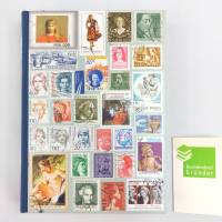 Notizbuch, Briefmarken, starke Frauen, Upcycling, DIN A5, 300 Seiten Bild 6