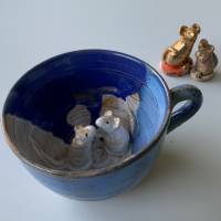 Keramiktasse, Kaffeetasse, Teetasse mit süßen Mäusche liebevolles Geschenk für Computerfreaks,Lieblingstasse Hochzeit Bild 7