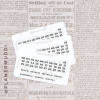 Planersticker-Set Mini Monthly (007) für dein Bullet Journal, Filofax oder individuellen Kalender Bild 1