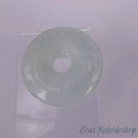 Kristalliner Aquamarin Donut mit Delfin Wechselhalter aus Sterlingsilber Bild 6