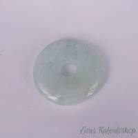Kristalliner Aquamarin Donut mit Delfin Wechselhalter aus Sterlingsilber Bild 8