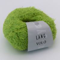 Lang Yarns, Volo, grün, Fransengarn, Baumwolle + Polyamid, Strickgarn, Häkelgarn, DIY-Material Bild 1
