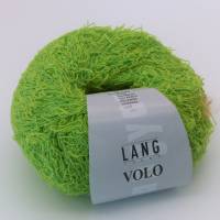 Lang Yarns, Volo, grün, Fransengarn, Baumwolle + Polyamid, Strickgarn, Häkelgarn, DIY-Material Bild 2