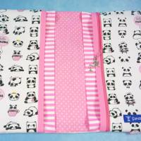 Windeltasche mit süßen Pandas | Wickeltasche für Baby unterwegs | Universaltasche Bild 5
