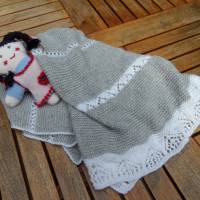 Gestrickte Babydecke aus feinerster Baumwolle, Wolle (Merino), Alpaka Bild 3