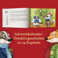 Detektivgeschichte Adventskalender für Kinder ab 8 Jahren, Adventskalenderbuch Krimi, A5, 56 Seiten, Recyclingpapier Bild 1