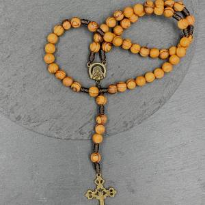 Rosenkranz mit Perlen und Kreuz aus Metall, Geschenk für Eltern, Kreuz aus Metall, Bild 4