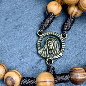 Rosenkranz mit Perlen und Kreuz aus Metall, Geschenk für Eltern, Kreuz aus Metall, Bild 8