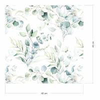 2 x 0,9 m selbstklebende Folie - Floral weiß/grün (16,66 €/m²) Klebefolie Dekorfolie Möbelfolie Bild 7