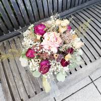 Brautstrauß aus getrockneten Blumen (teils in Bio-Qualität) in Boho-Style Bild 4