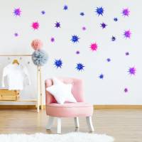 230 Wandtattoo Sterne lila pink Aquarell - in 6 versch. Größen erhältlich Bild 4