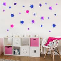230 Wandtattoo Sterne lila pink Aquarell - in 6 versch. Größen erhältlich Bild 5