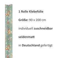 2 x 0,9 m selbstklebende Folie - Reh grün (16,66 €/m²) Klebefolie Dekorfolie Möbelfolie Bild 4
