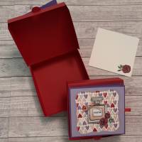 Geschenkverpackung / Gastgeschenk mit integrierter Grußkarte, Goodie, Mitbringsel, Geldgeschenk zum Geburtstag, Pizzabox Bild 1