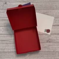 Geschenkverpackung / Gastgeschenk mit integrierter Grußkarte, Goodie, Mitbringsel, Geldgeschenk zum Geburtstag, Pizzabox Bild 4