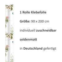 2 x 0,9 m selbstklebende Folie - Floral Blumen (16,66 €/m²) Klebefolie Dekorfolie Möbelfolie Bild 4